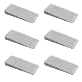Samcos Door Stopper Sliding Door Lock 6-Piece Set, Stopper Sliding Door Fix, Indoor, Push Door Compatible, Sliding Door, Entrance, Door Stop, Just Insert, Easy Storage (Gray)