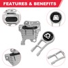 Engine Motor and Transmission Mount Bracket Kit Fits for 2015-2017