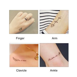 ZJchao Temporary Tattoo - 19 Sheets Waterproof Body Glitter Stencils with 400+ Floral Patterns for Quick Ink & Glitter Tattoos