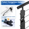 [Patent] Muzata 10 Pack 1/8" Black Swageless Invisible Cable Railing