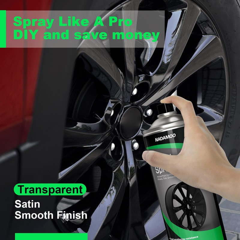 NADAMOO Aluminum Wheel Rim Paint Protective Clear Coat, Satin Finish,