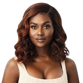 Outre Melted Hairline Synthetic HD Lace Front Wig - LUELLEN (1B Off Black)