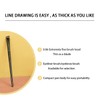 Ksvsonrvi Blade Eyeliner Brush + Eyebrow Brush Set, 2 Pack