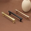 BUKOBYHE 10 Pack 5Inch Kitchen Cabinet Handles Brushed Brass Knurled