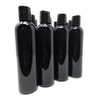 Bwana Butter Black Opaque PET Cosmo Bottles 8 oz. with