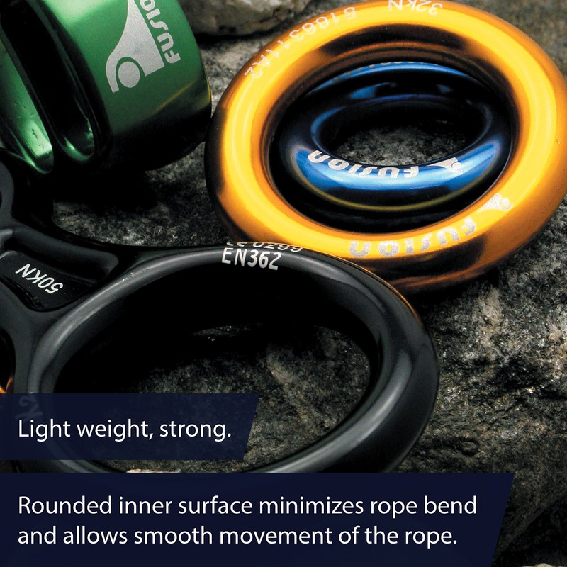 Fusion Climb Small 2-Inch Blue Aluminum O-Ring - Blue