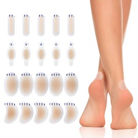 Dr.Pedi Heel Blister Pads Blister Bandages for feet 20 Pcs Bandaid Blister Pads Ankle Heel Blister Protection Pad Waterproof Stickers Protect Skin from Rubbing Shoes