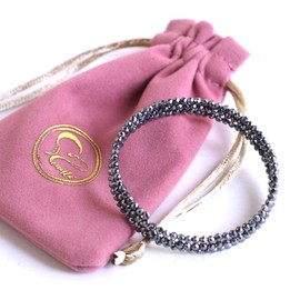 Beautéller Terahertz Bracelet, One Size, Spinel Cut, 0.08 inch (2 mm), Memory Foam Bracelet