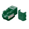 LOGICO 25 Pack Cat5e Keystone Jacks Green with Dust Cap