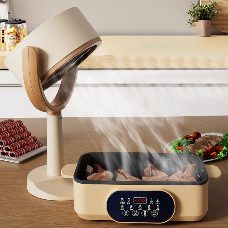 Desktop Range Hood Large Suction Mini Cooker Hood Angle Adjustable