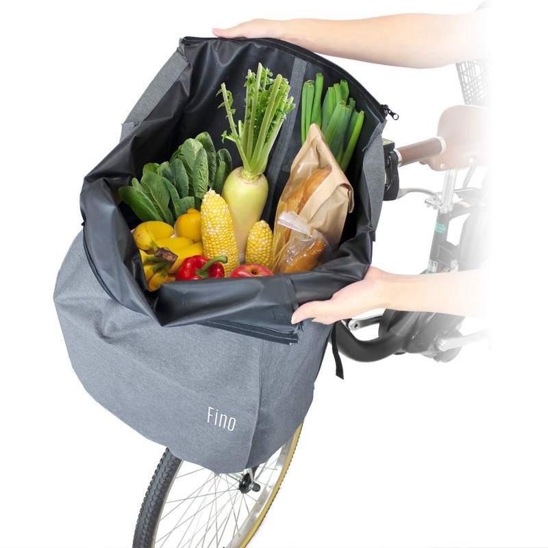 FINO FN-FR-01 Electric Assist Bicycle Basket Cover, Front Use, Khaki