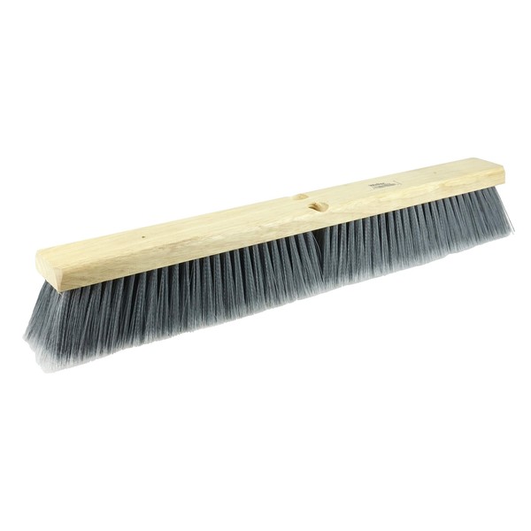 Weiler 42042 24" Fine Sweep Floor Brush, Flagged Silver Polystyrene Fill