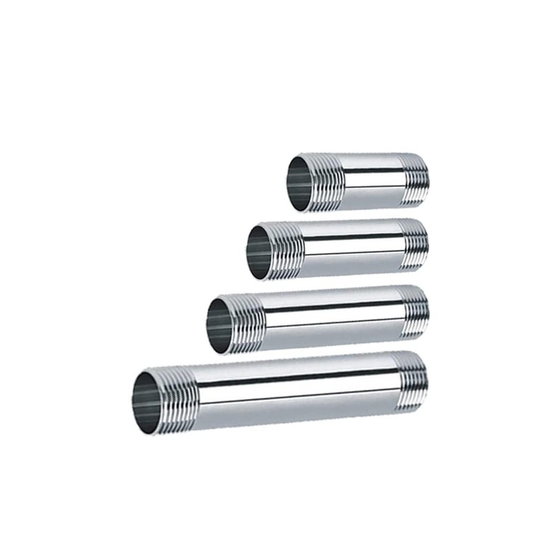 2 Pieces Stainless Steel Pipe Fitting, Male Threaded Pipe Connector