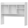 SEGAWE Desktop Bookshelf Wood Desk Hutch Organizer w/5 Shelves for