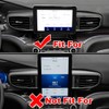ruihe 2pc Carbon Fiber Color Centre Air Conditioning Dashboard Vent