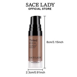 Long Lasting Eyebrow Gel, Waterproof Pigmented Tinted Eye Brow Cream, Anti-smudge Makeup Tools, Volumizing Eyebrow Enhancer, Eyebrow Thickener, Cosmetic:_Coffee Brown_one-size