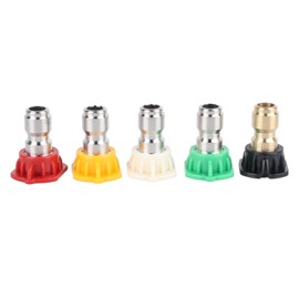 5 Pcs High Pressure Cleaning Spray Nozzle Multi Angle Strong Water Output Washer Tool Jet Nozzle Tips