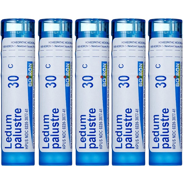 Boiron Ledum Palustre 30C (Pack of 5), Homeopathic Medicine for Insect Bites