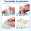 Honoson 36 Pcs Self Adhesive Caster Wheels Appliance Rollers Appliance