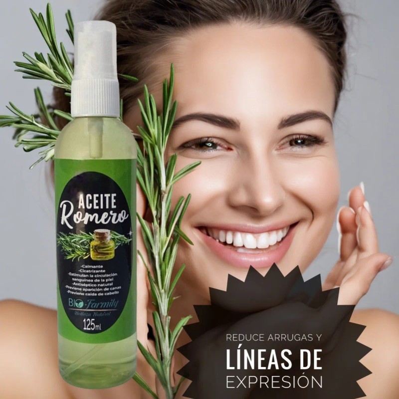 Aceite Romero Bio-farmily Mejora Cabello Y Piel 125 Ml