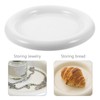 MAGICLULU 1pc Ceramic Salad Dish White Dinner Plate Ceramic Breakfast