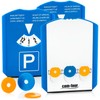 Com-four ® parking disc with ice scraper, rubber lip, shopping