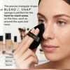 BLEND & SNAP Large Velour Triangle Makeup Puff for Smooth
