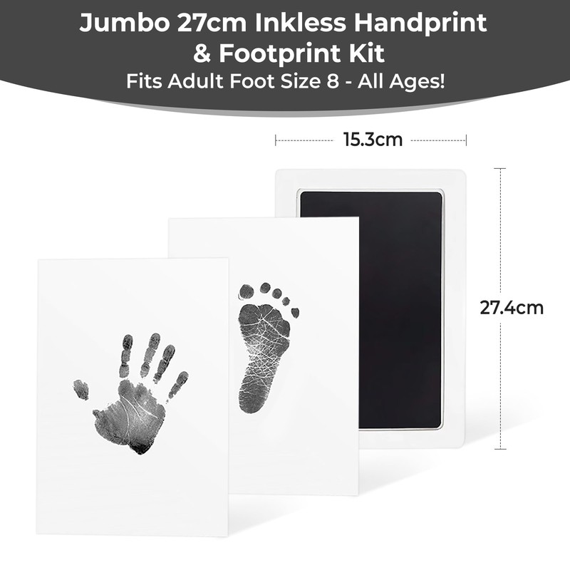 Extra Large Handprint & Footprint Kit – Jumbo 27cm, 100%
