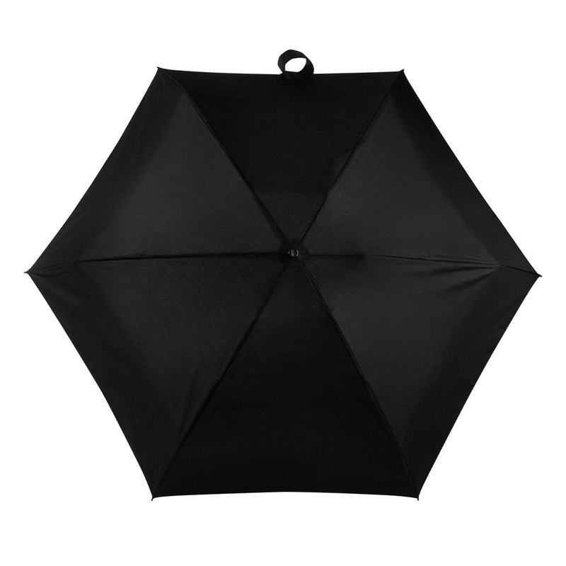 Totes XTRA STRONG Mini ECO-BRELLA® Plain Black Umbrella