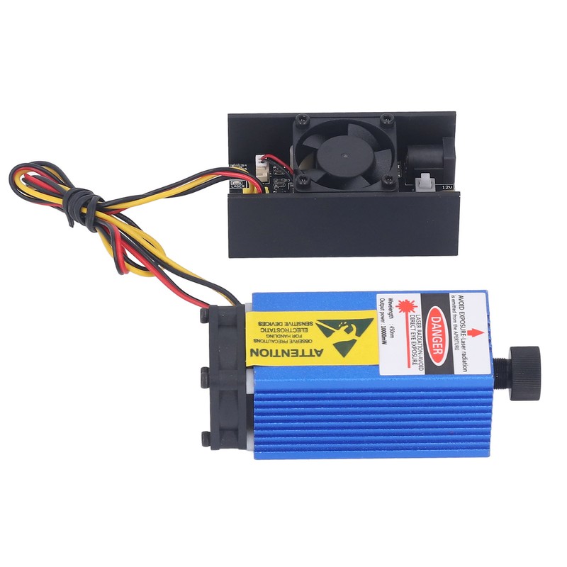 12V 10W Engraver Laser Module Focusable Engraving Machine Blue Light