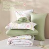 Yiran 7 Piece Pink Green Floral Comforter Set King Size,