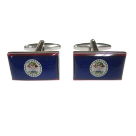 Kiola Designs Belize Flag Cufflinks