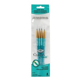 Royal Brush Crafter's Choice Taklon Brush, Multicolor