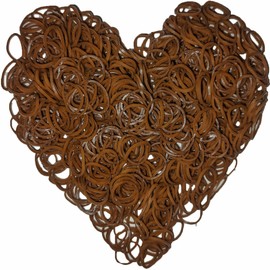 Yowamho 900 Coffee Rubber Band with 24 S-clips and 1 Small Crochet, Elastic, Not Easy to Break.