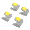 4pcs Cyclonic Scrubbing Brushes Plastic Rubber Cyclonic Brush Replacement Parts