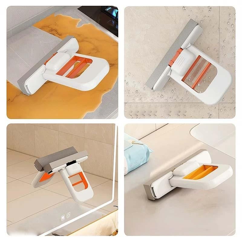 (2 count sponge heads) folding mini mop sponge absorbent no