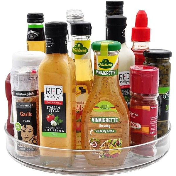 Lazy Susan Turntable Fridge Organiser 23.5 cm, 360° Round Kitchen