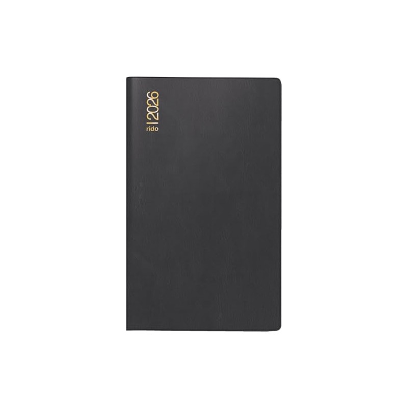 rido/idé Pocket Calendar Model Uni Planner 2026 | A6, Plastic,