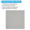 PATIKIL 4"L x 4"W Universal Car Grill Mesh, 2Pcs 2x3mm