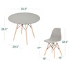 Best Choice Products 5-Piece Dining Set, Compact Mid-Century Modern Table