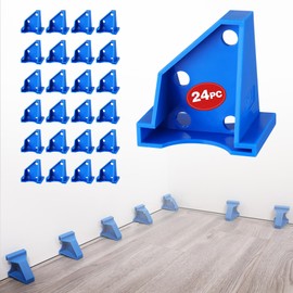 WORKPRO 24-Pack Floor Spacers, 2 in 1 Laminate Flooring Spacers with 1/2" & 1/4" Gaps, Wood Floor Install Tool for Laminate, Vinyl Plank, Tiles, Hardwood, Floating Flooring