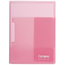 Kokuyo Campus Easy to Review Print File, Clip Folder, File Folder, A4, Pink, Japan Import (FU-CE755P)