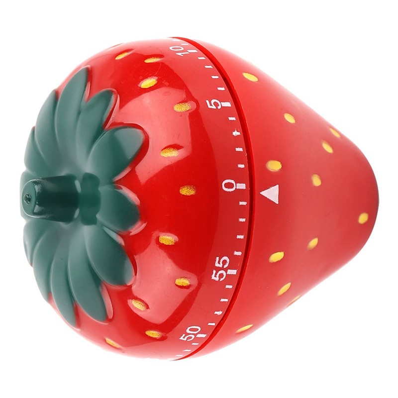 Milltrip Strawberry Shaped Timer, Mechanical Kitchen Cooking Timers