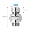 OFFO Shower Head Swivel Ball Adapter, All Metal Adjustable Shower
