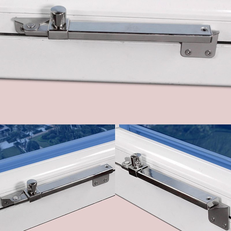 10in Casement Window Stay, Hinge External Push Open Brace Stainless