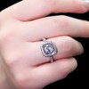Kirakira Pumpunmaru Women's Free Size Ring with Zircon, Adjustable Size,