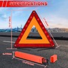 MAOPINER 3 Pack Emergency Warning Triangles, Roadside Safety Triangle with