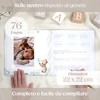 Album Nascita Bambino/a, Libro Nascita Bimbo/a con Adesivi Oro
