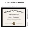 upsimples Certificate Frame with High Definition Glass, 8.5 by 11