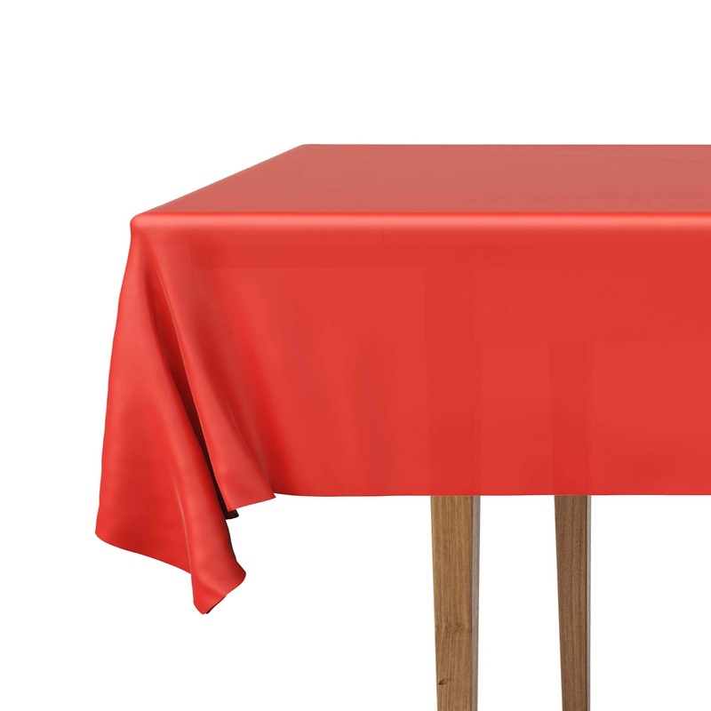 DecorRack 6 Pack Rectangular Tablecloths BPA-Free Plastic, 54 x 108